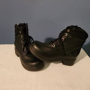 Harley Davidson Zip Ankle Boots
